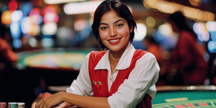 Antarmuka mobile starball Antarmuka permainan Three Card Poker di mobile